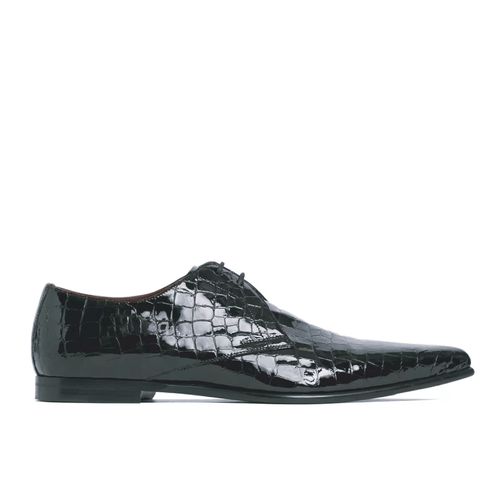 Achille Croc Embossed Derby - Dolce & Gabbana - Modalova