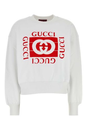 Gucci White Cotton Sweatshirt - Gucci - Modalova