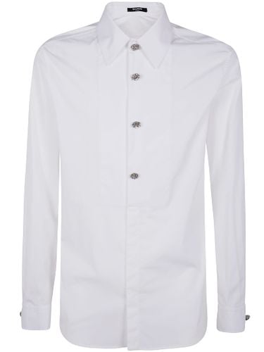 Tuxedo Embell Btn Popeline Shirt - Balmain - Modalova