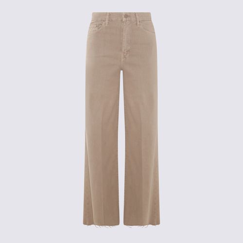 Mother Beige Cotton Blend Jeans - Mother - Modalova