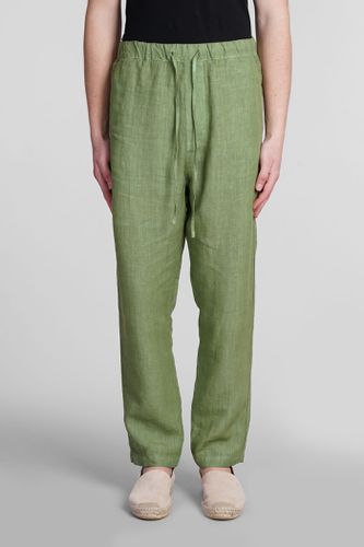 Lino Pants In Green Linen - 120% Lino - Modalova