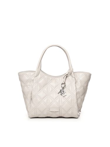 Tote Bag With Logo Plaque - Emporio Armani - Modalova