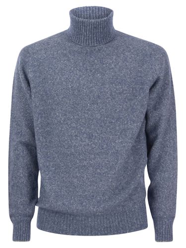 Turtleneck Sweater In Alpaca, Cotton And Wool - Brunello Cucinelli - Modalova