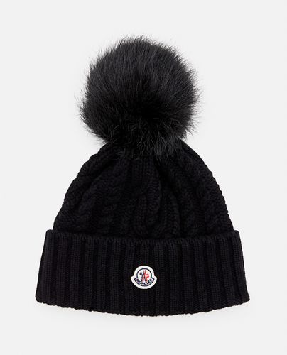 Ponpon Wool Cashmere Blend Beanie Hat - Moncler - Modalova