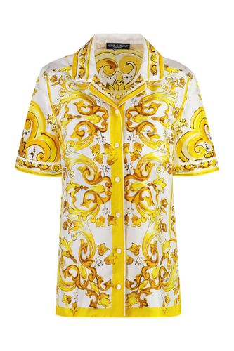 Dolce & Gabbana Printed Silk Shirt - Dolce & Gabbana - Modalova