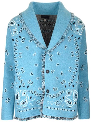 Embroidered Cashmere Bandana Cardigan - Alanui - Modalova