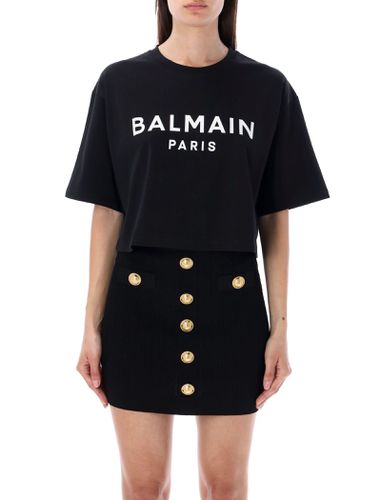 Balmain Cropped Logo T-shirt - Balmain - Modalova
