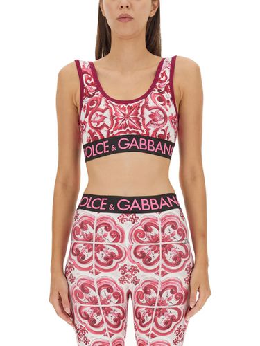 Technical Jersey Top - Dolce & Gabbana - Modalova