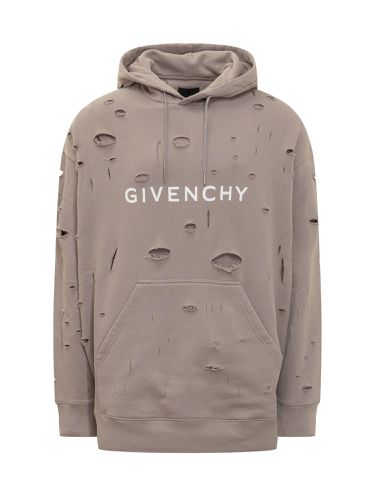 Sweatshirt In Ripped Gauze Fabric - Givenchy - Modalova