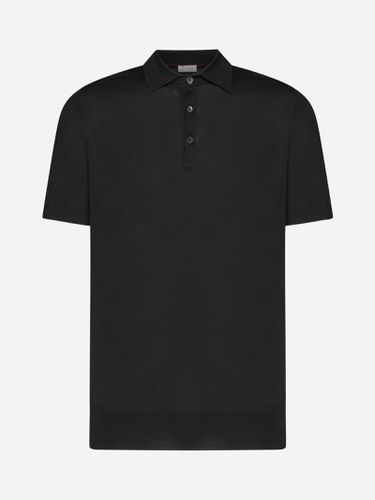 Cotton Knit Polo Shirt - Brunello Cucinelli - Modalova