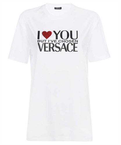 Versace Logo Crew-neck T-shirt - Versace - Modalova