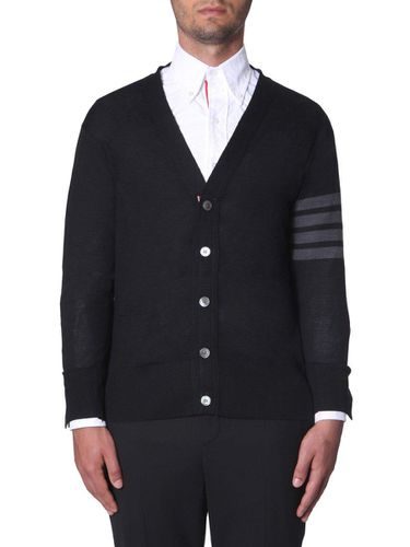 Thom Browne 4-bar V-neck Cardigan - Thom Browne - Modalova