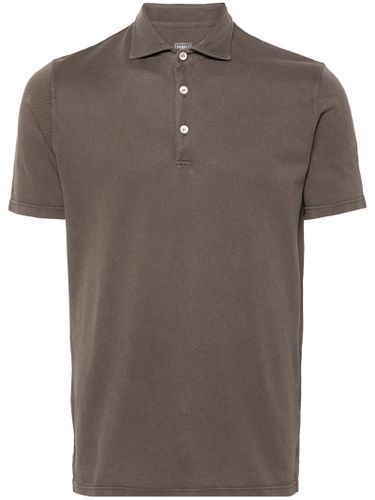 Fedeli Brown Cotton Polo Shirt - Fedeli - Modalova