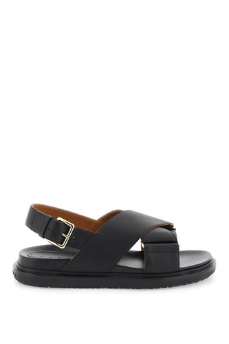 Fussbett Calf Leather Sandals - Marni - Modalova