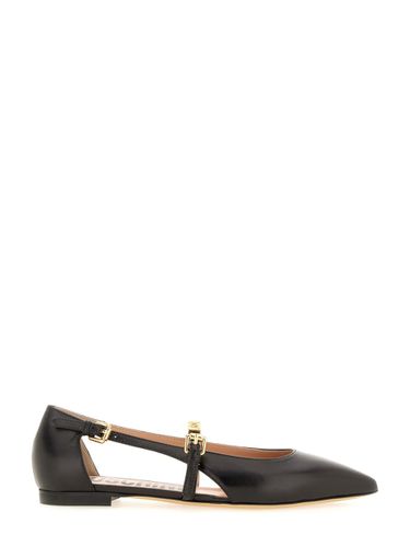 Moschino Leather Ballerina - Moschino - Modalova