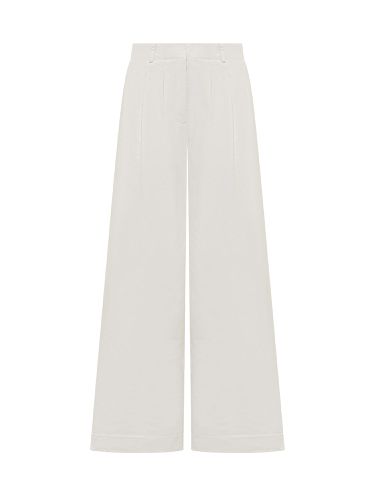 Gb Label Cuffed Trousers - Palm Angels - Modalova