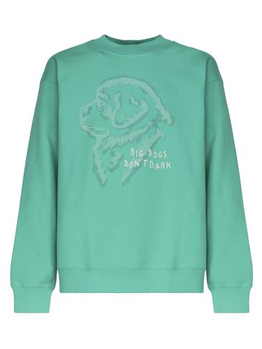 D Dog Print Sweatshirt In Cotton - Fay - Modalova