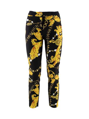 Chain Couture Printed Cropped Trousers - Versace Jeans Couture - Modalova