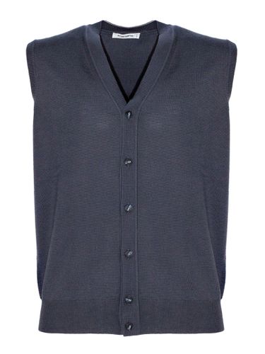 Kangra Grey Wool Waistcoat - Kangra - Modalova