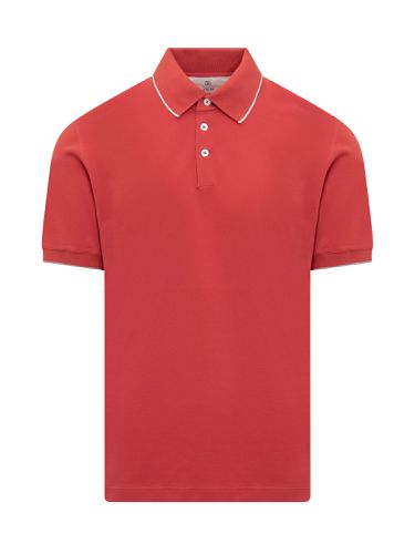 Slim Fit Cotton Pique Polo Shirt - Brunello Cucinelli - Modalova