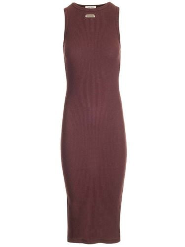 Ribbed Jersey Midi Sheath Dress - Alexander McQueen - Modalova