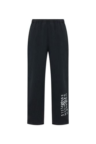 Numbers Printed Wide-leg Track Trousers - MM6 Maison Margiela - Modalova