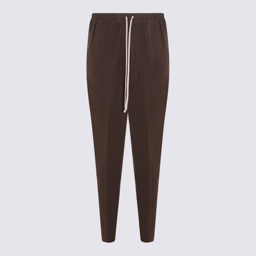 Rick Owens Brown Wool Pants - Rick Owens - Modalova