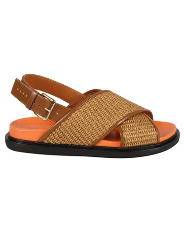 Woven Cross-strap Slingback Sandals - Marni - Modalova