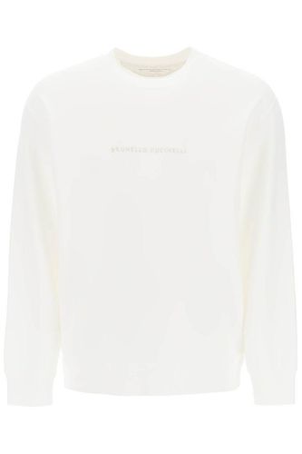 Logo Embroidered Crewneck Sweatshirt - Brunello Cucinelli - Modalova