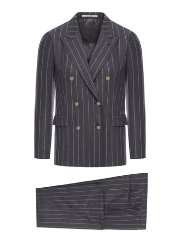 Tailored Wool And Cashmere Pinstripe Suit - Tagliatore - Modalova