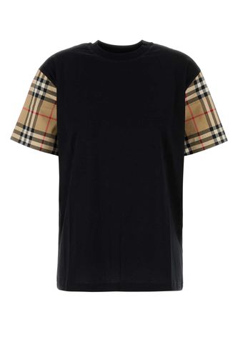 Burberry Black Cotton T-shirt - Burberry - Modalova