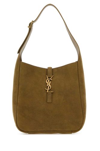 Brown Leather Small Le 5 ã 7 Soft Shoulder Bag - Saint Laurent - Modalova