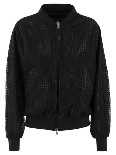 Spring Lace And Ecoage Reversible Bomber Jacket - Herno - Modalova