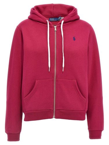 Logo Embroidered Zipped Hoodie - Polo Ralph Lauren - Modalova