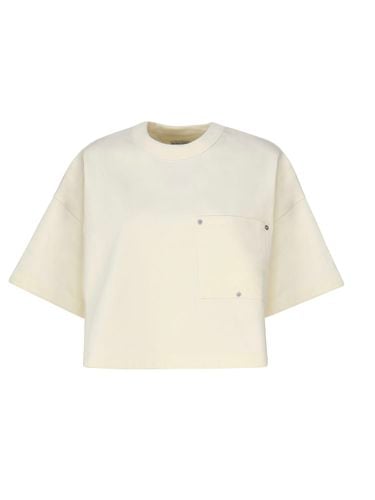Cotton Jersey T-shirt With Nameplate - Bottega Veneta - Modalova