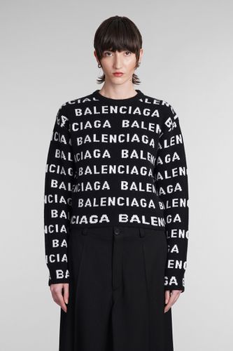 Balenciaga Knitwear In Black Wool - Balenciaga - Modalova