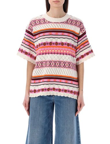 Crochet Short-sleeved Knitted Jumper - Kenzo - Modalova