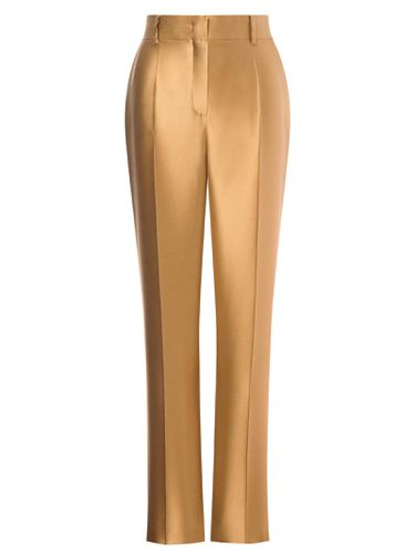 Tailored-cut Mikado Cigarette Pants - Alberta Ferretti - Modalova