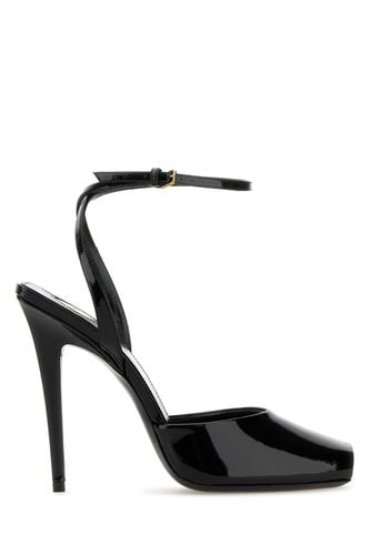 Black Leather Le Scandal Sandals - Saint Laurent - Modalova