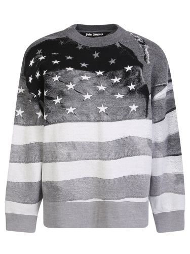 Stars And Stripes Sweatshirt - Palm Angels - Modalova