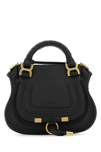Black Leather Mini Marcie Handbag - Chloé - Modalova