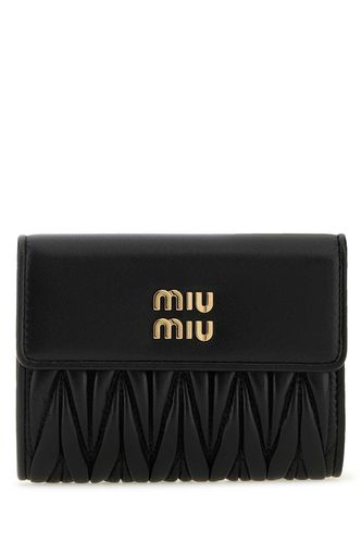 Miu Miu Black Leather Wallet - Miu Miu - Modalova