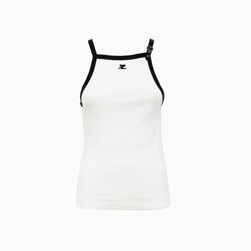 Courreges Tank Top With Contrast Buckle - Courrèges - Modalova