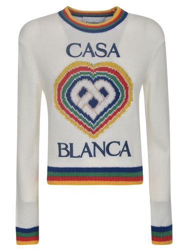 Casablanca Logo Knitted Sweater - Casablanca - Modalova