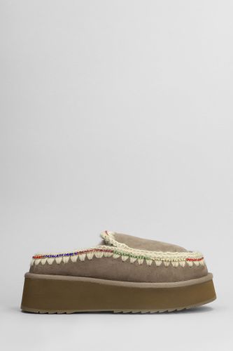 Clog Eskimo Platform Slipper-mule In Suede - Mou - Modalova