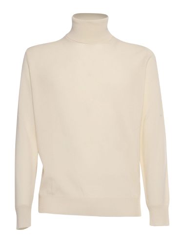 Plain Knitted Turtleneck Sweater - Kangra - Modalova