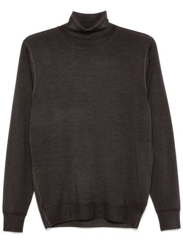 Fedeli Brown Merino Wool Sweater - Fedeli - Modalova