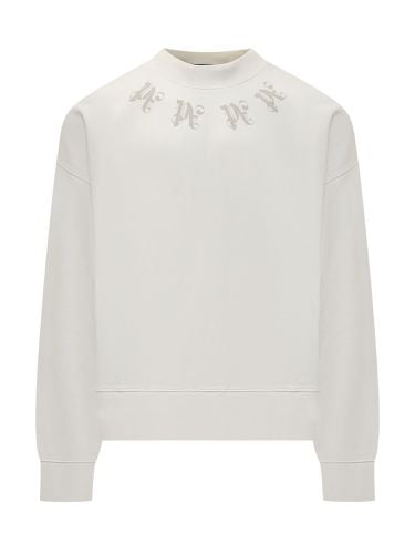 Sweatshirt With Palm Logo - Palm Angels - Modalova