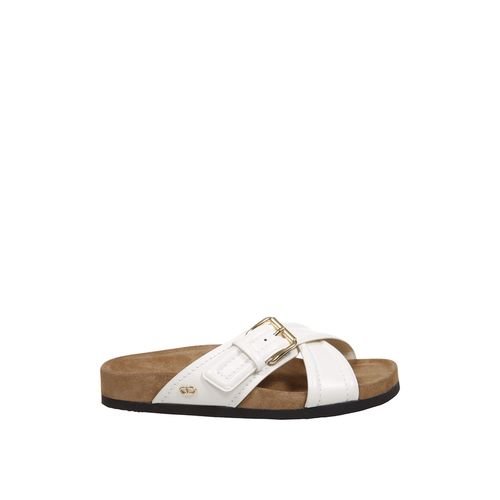 Garavani Leather Flat Sandals - Valentino Garavani - Modalova