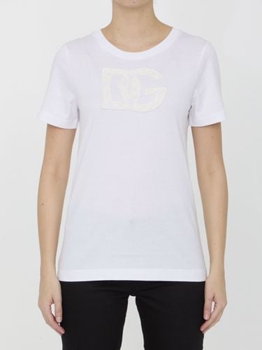 T-shirt With Dg Logo - Dolce & Gabbana - Modalova